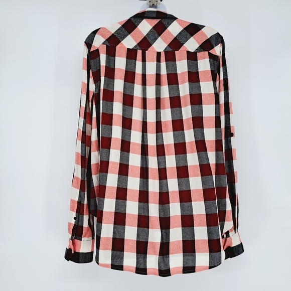 Rag & Bone Camille Plaid Faux Wrap Casual Blouee Size Medium‎ - Picture 3 of 8